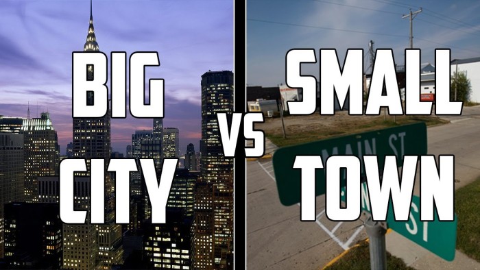 Novel Settings: City or Small Town?