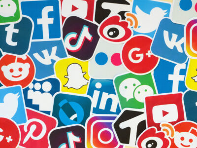 social media icons representing the author platform predicament